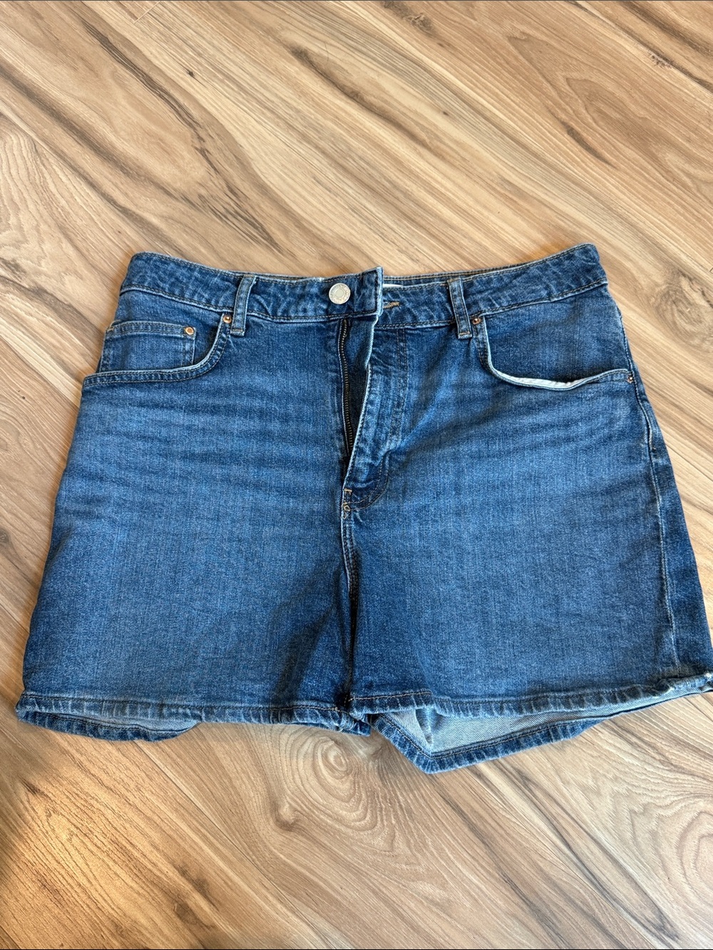 New York Laundry Dark Blue Denim Cutoff Shorts